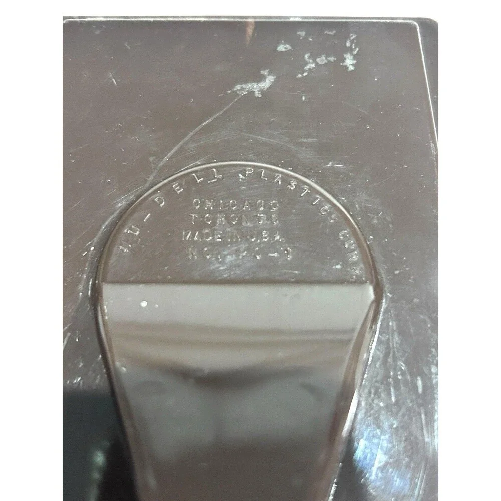 Vtg Brown Photo Frame Nu-Dell Plastics Corp 4.5